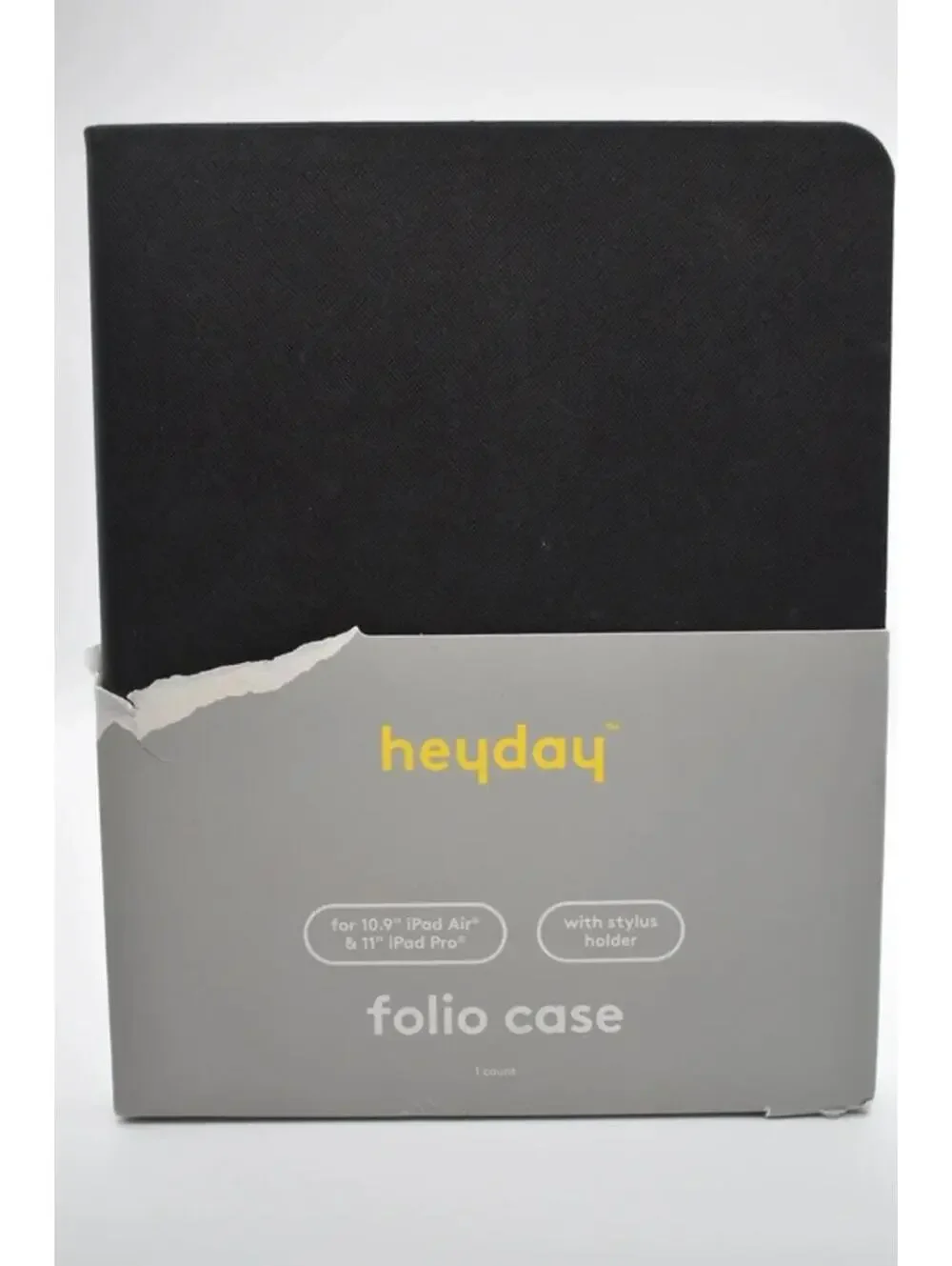 Heyday Folio Case for 10.9” iPad Air & 11” iPad Pro Black with Stylus Holder